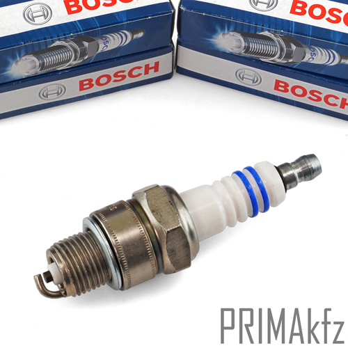 4x BOSCH 0241235754 Zündkerzen W7BC Renault 4 5 6 12 Skoda 105 Dacia ...