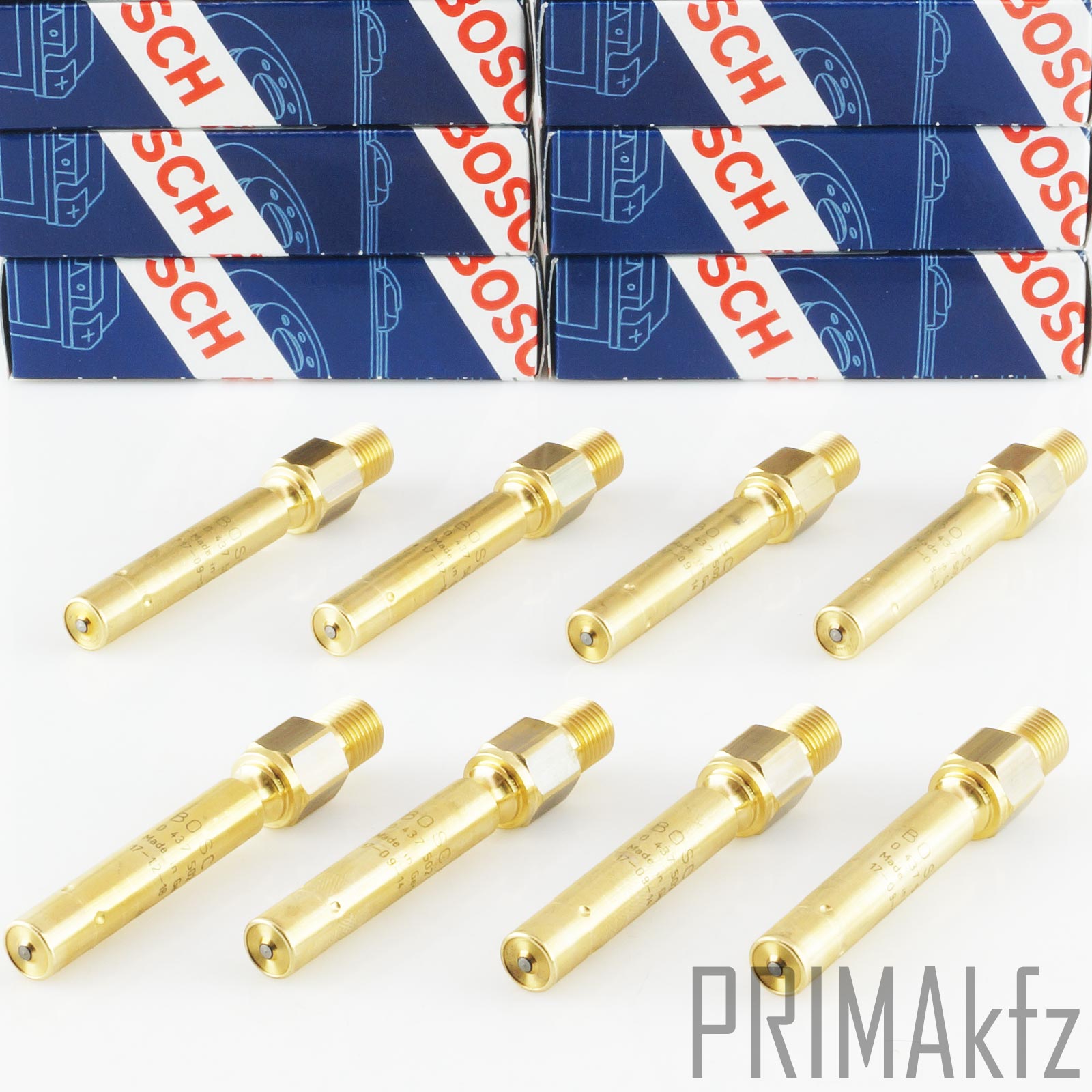 8x Bosch 0437502047 Fuel Injector Nozzle Mercedes w124 w201 m102 m103