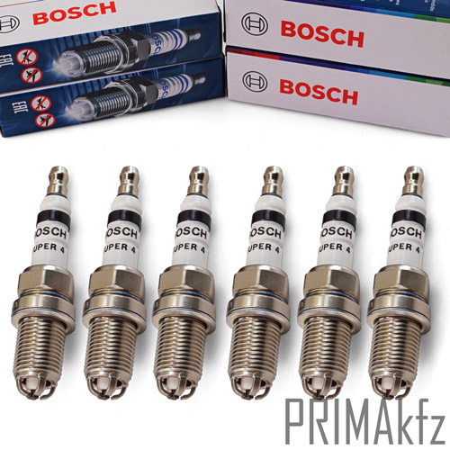 6x Para BMW 3 Series E36 320i Original Bosch Bujías Super 4