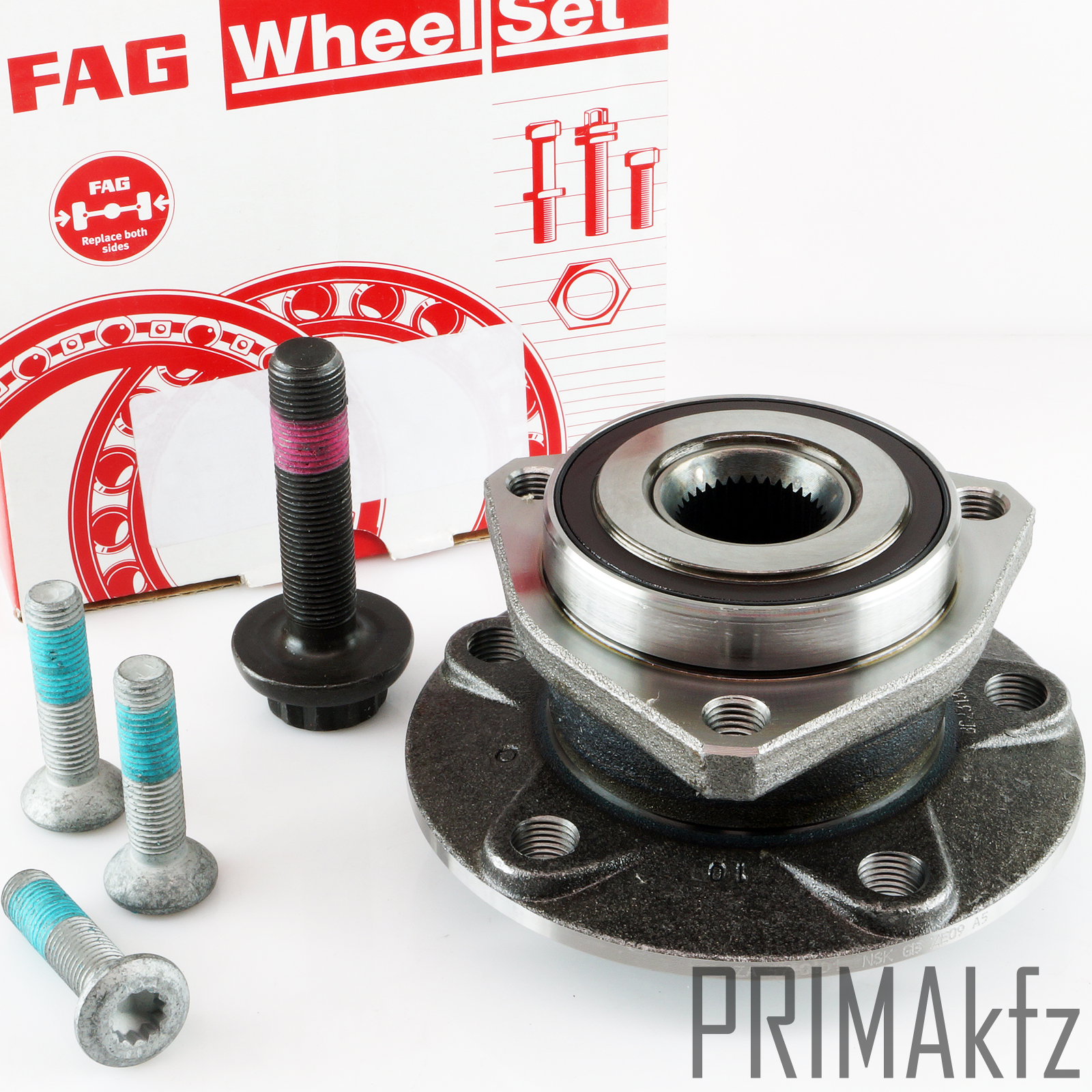 Gardens 713610990 Wheel Bearing Hub Front Axle AUDI a3 Seat Skoda VW ...