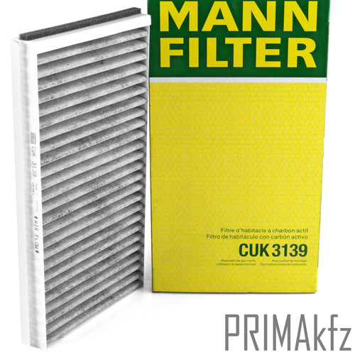 2 x hombre original filtro interior filtros con carbón activado cuk 3139 bmw 5er 6er